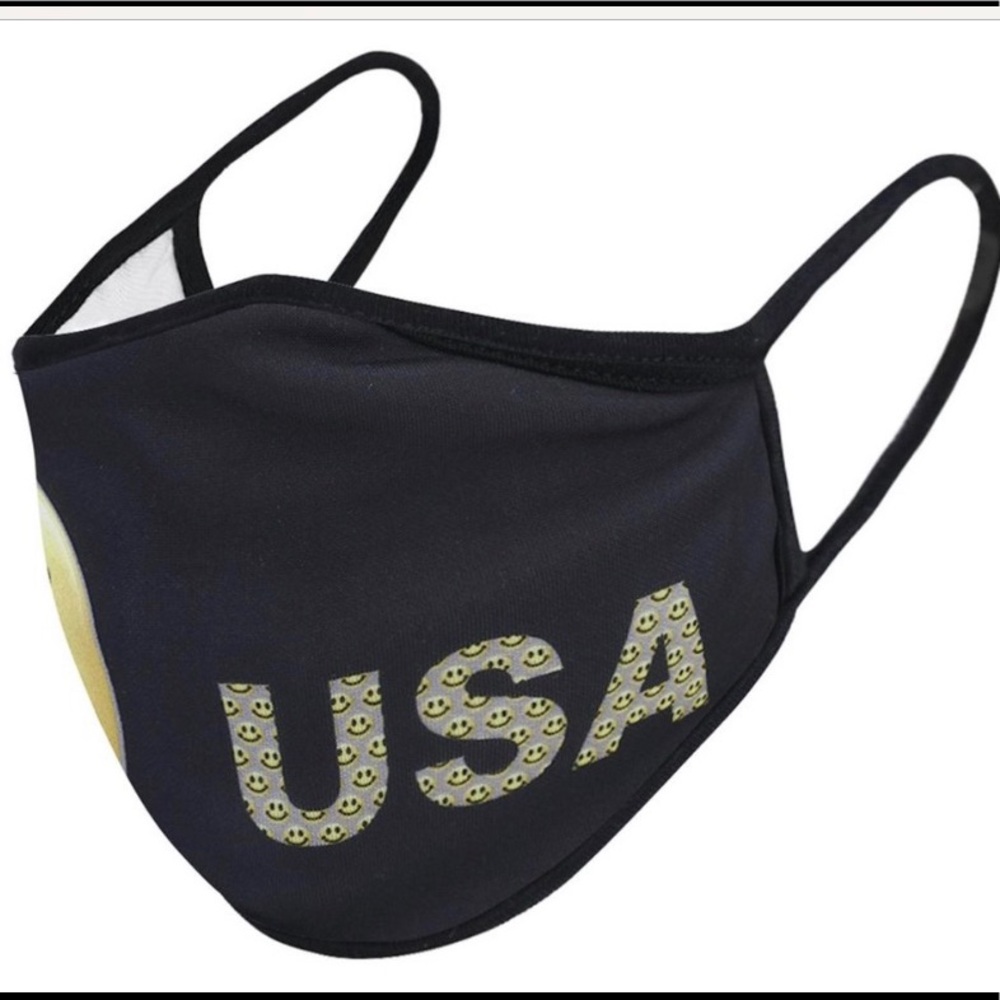 Smiley face USA  face mask